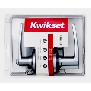 Kwikset Delta Entry Door Lever 405DL Lockset, Satin Chrome - Same Key NIB